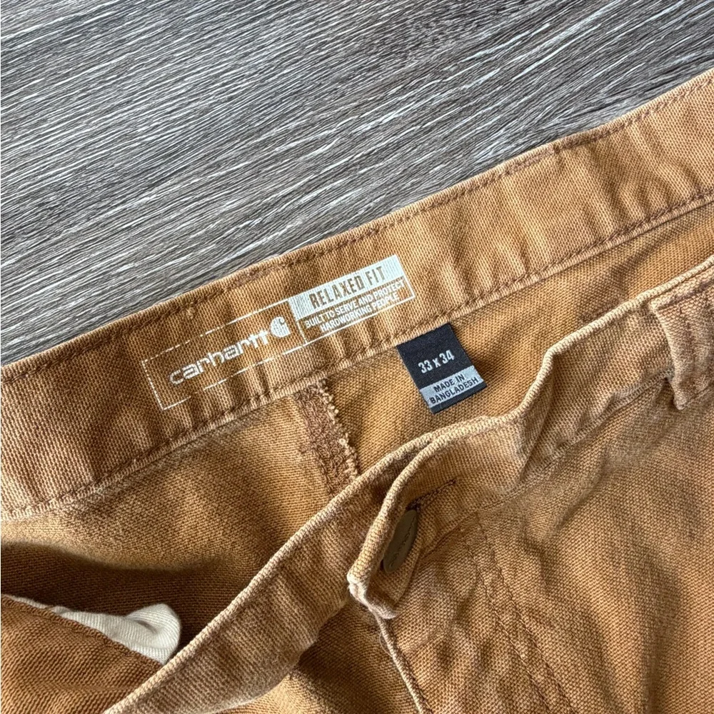 Carhartt Tan Relaxed Fit Pants - Picture 3 of 6